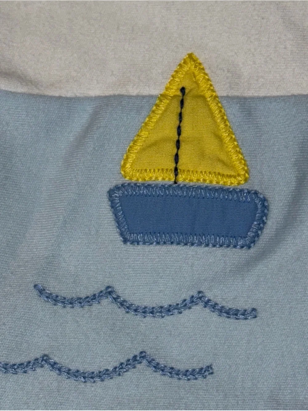 Gymboree Sailboat Cote d’Azur Baby Blanket 2006 Reversible Striped Nautical EUC